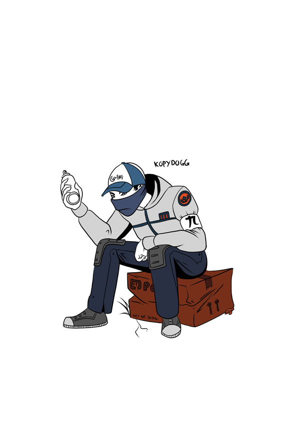 Kopydogg. Kopykatt is also a character, believe it or not. Kopydogg. Kopykatt is also a character, believe it or not.